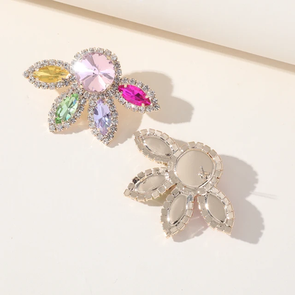 COLORFUL RHINESTONE EARRINGS