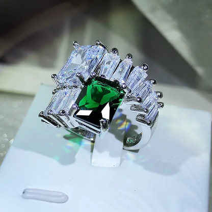 JADE ZIRCON RING