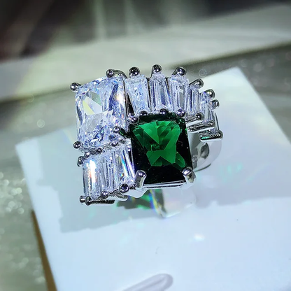 JADE ZIRCON RING