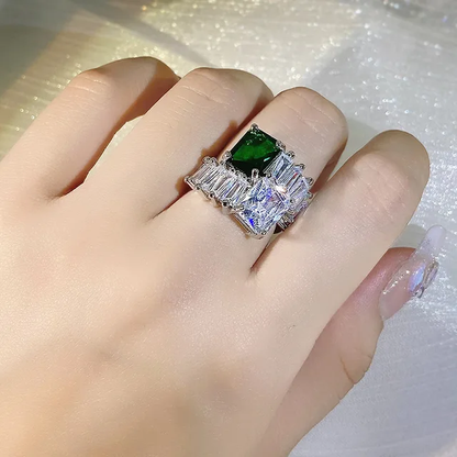 JADE ZIRCON RING