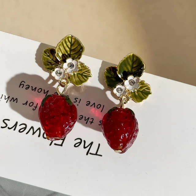 STRAWBERRY EARRINGS