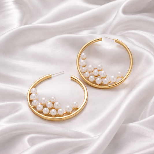 PEARL NEST EARRINGS