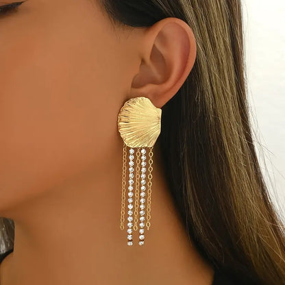 SHELL TASSELS EARRINGS