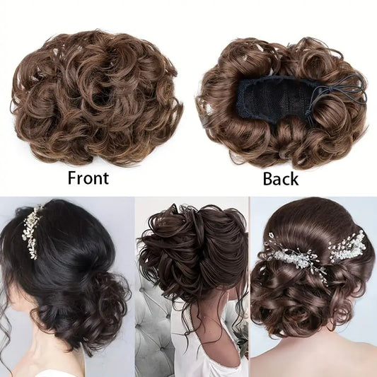 MESSY BUN WITH ELASTIC BAND