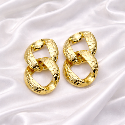 SNAKE EIGHT EARRINGS