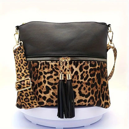 LEOPARD SLIM CROSSBODY BAG