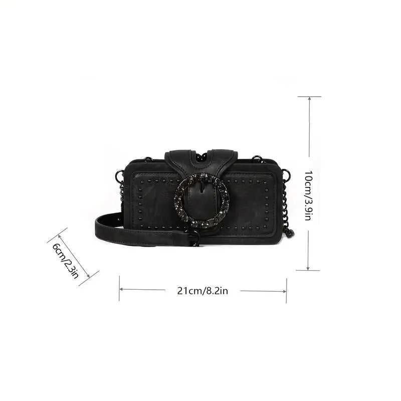 ROUND VINTAGE BUCKLE BAG