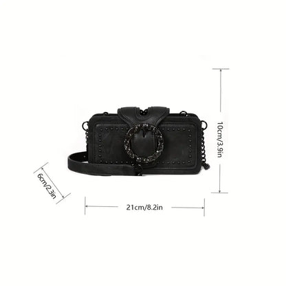 ROUND VINTAGE BUCKLE BAG