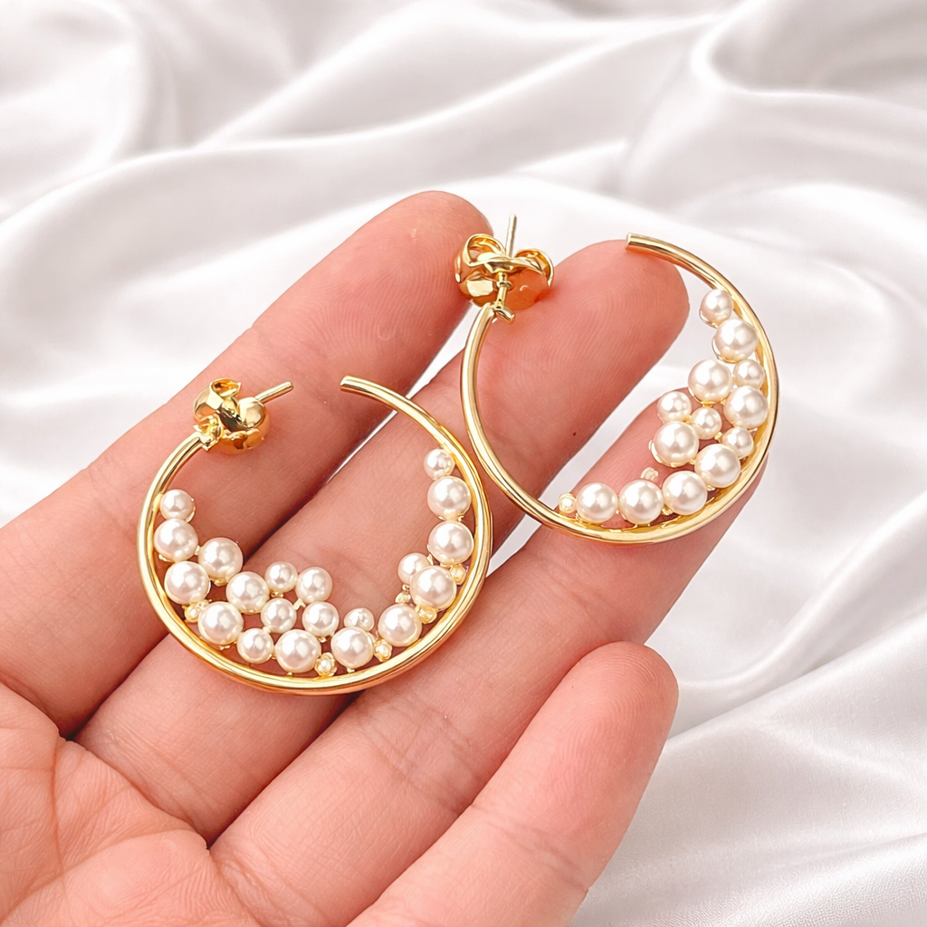 PEARL NEST EARRINGS