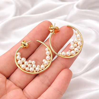 PEARL NEST EARRINGS