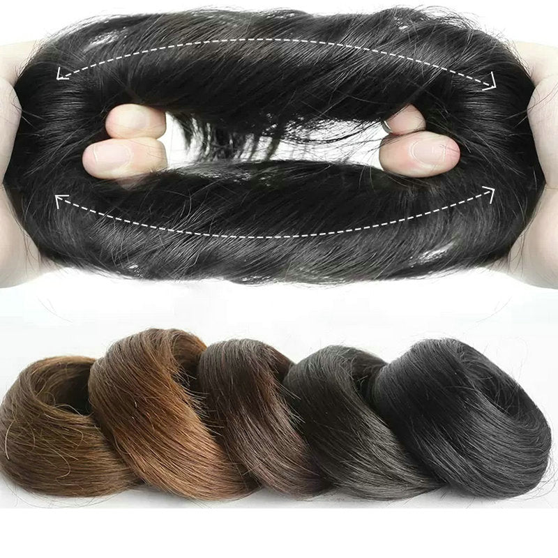 SYNTHETIC STRAIGHT HAIR SCRUNCHY