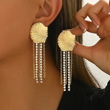 SHELL TASSELS EARRINGS