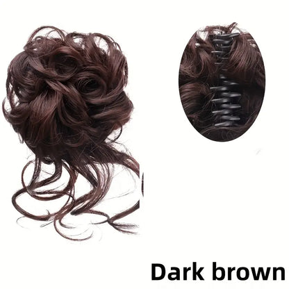 SYNTHETIC MESSY CURLY CLAW BUN