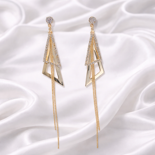 DASH TRIANGULAR EARRINGS