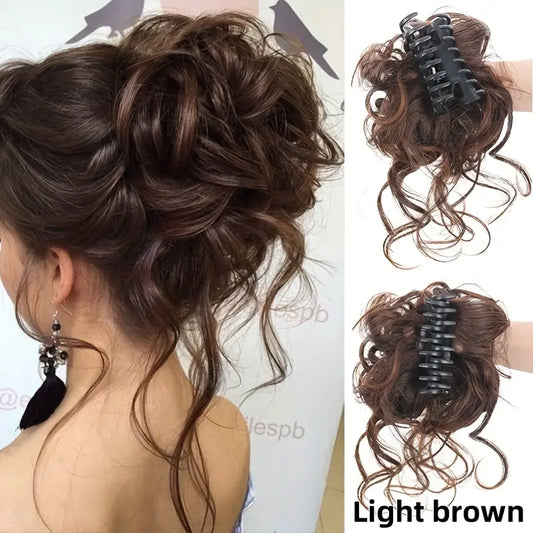 SYNTHETIC MESSY CURLY CLAW BUN