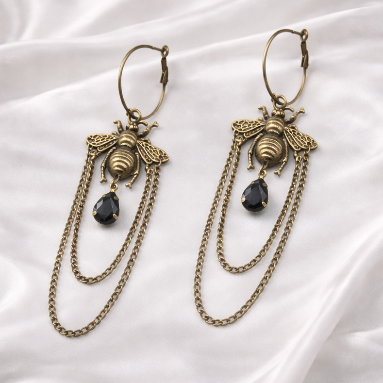 BUBBLEBEE HOOPS EARRINGS