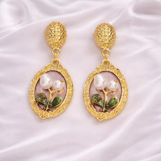 POT OIL PAINT EARRINGS