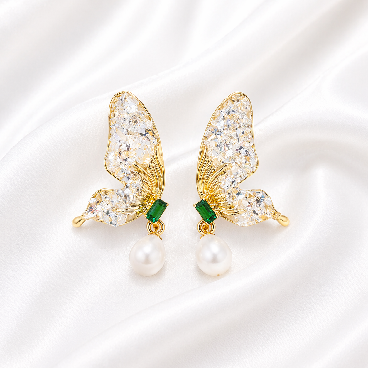BUTTERFLY WINGED EARRINGS