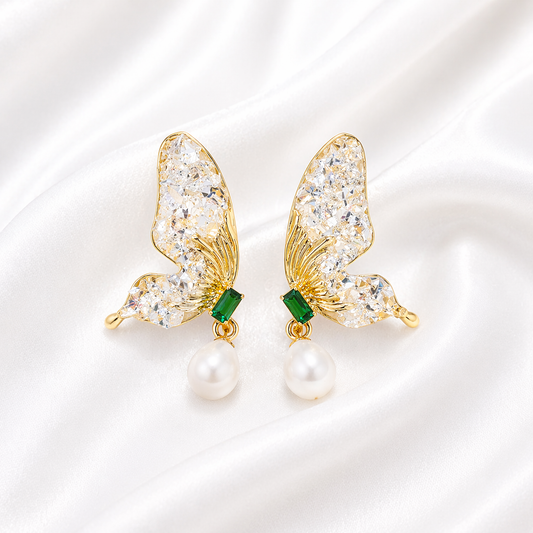 BUTTERFLY WINGED EARRINGS