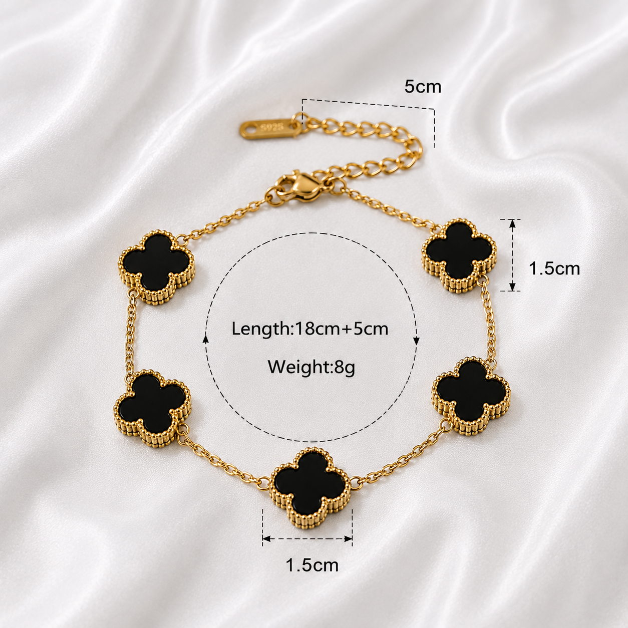 CLOVER CHARM BRACELET