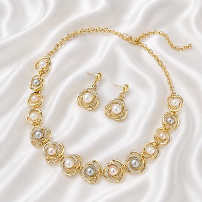 SPIRAL PEARL SET