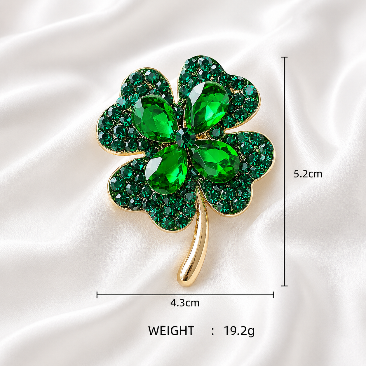 CLOVER LEAF BROOCH