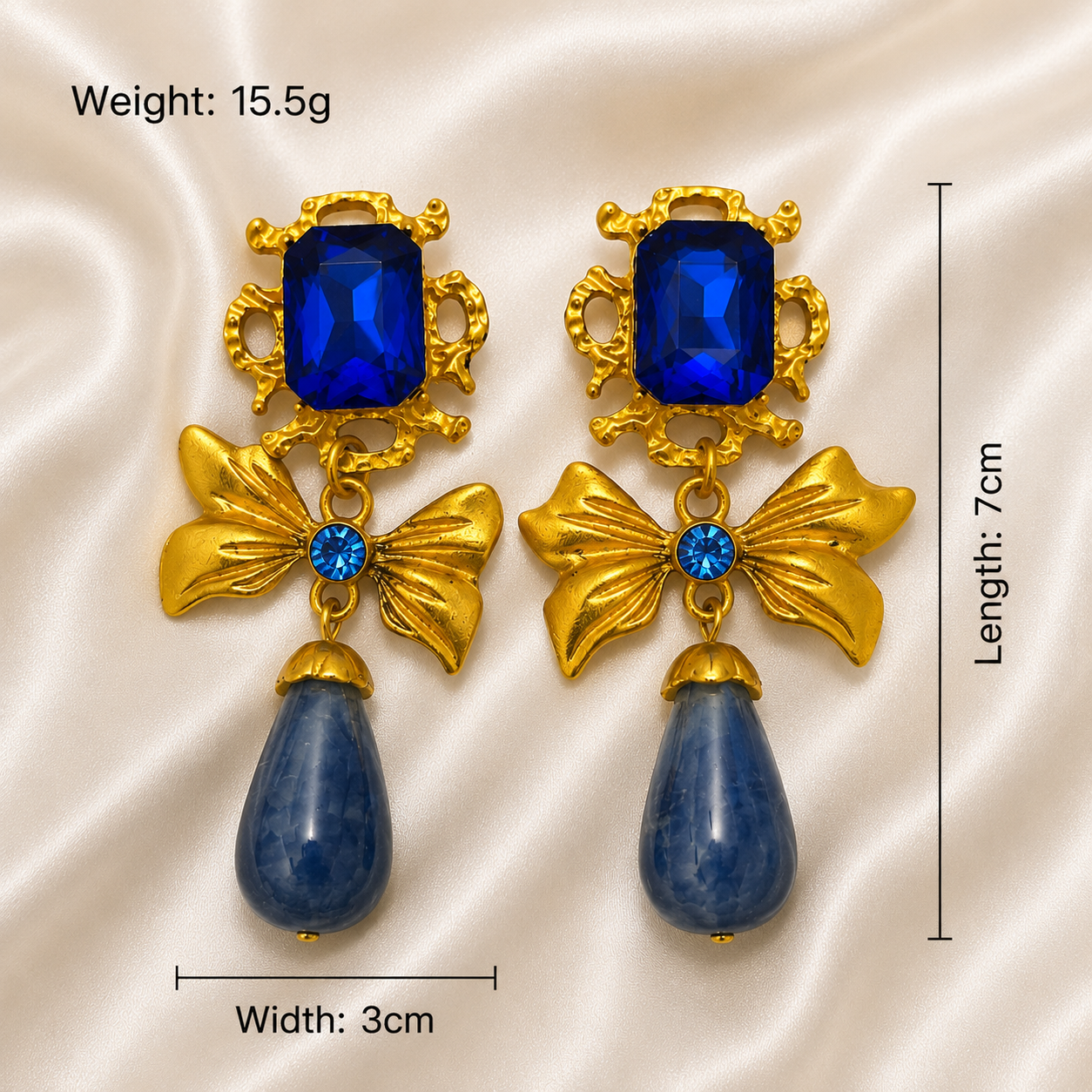BOW DROP EARRINGS