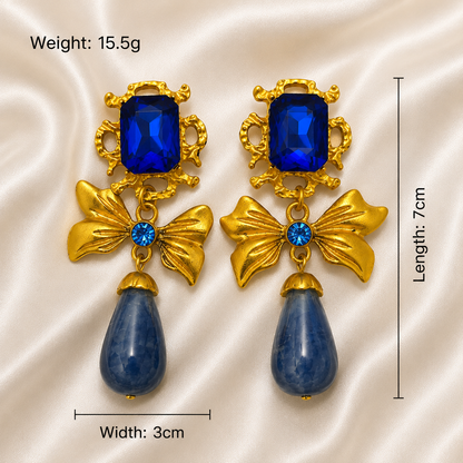 BOW DROP EARRINGS