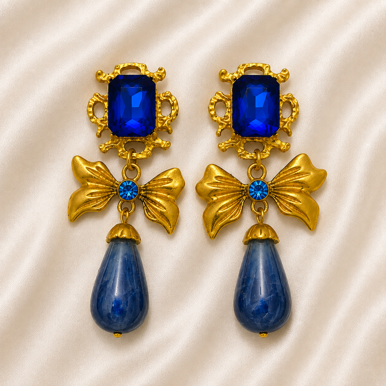 BOW DROP EARRINGS