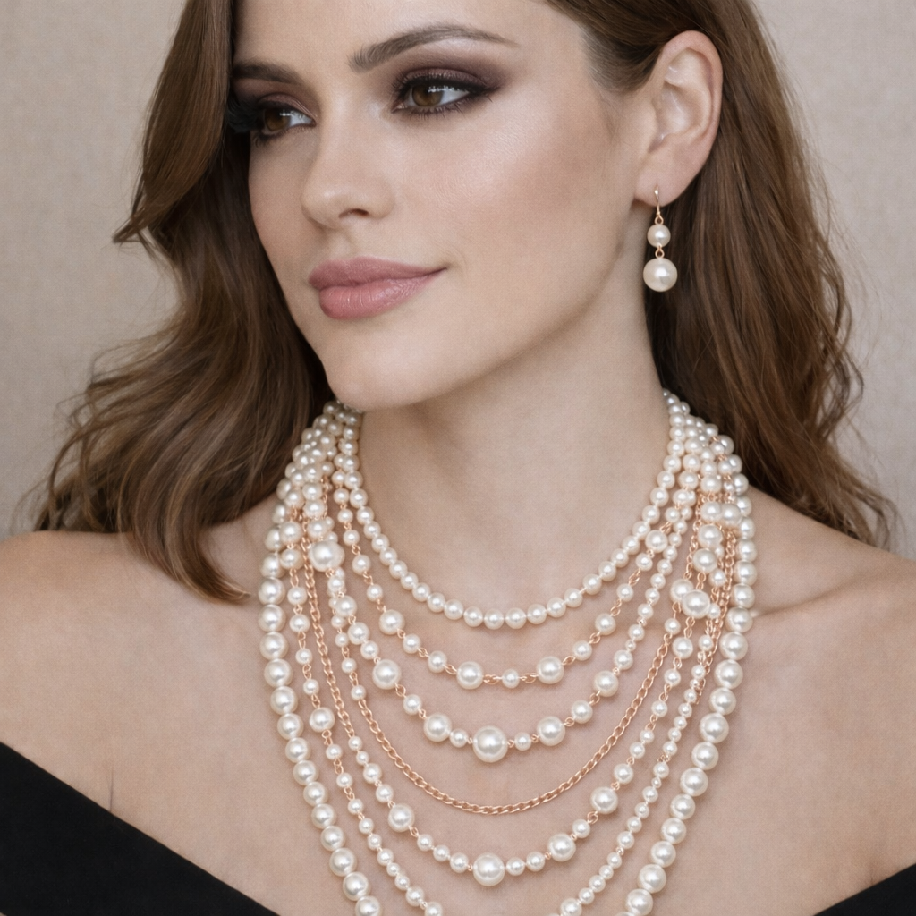 IMITATION PEARLS SET