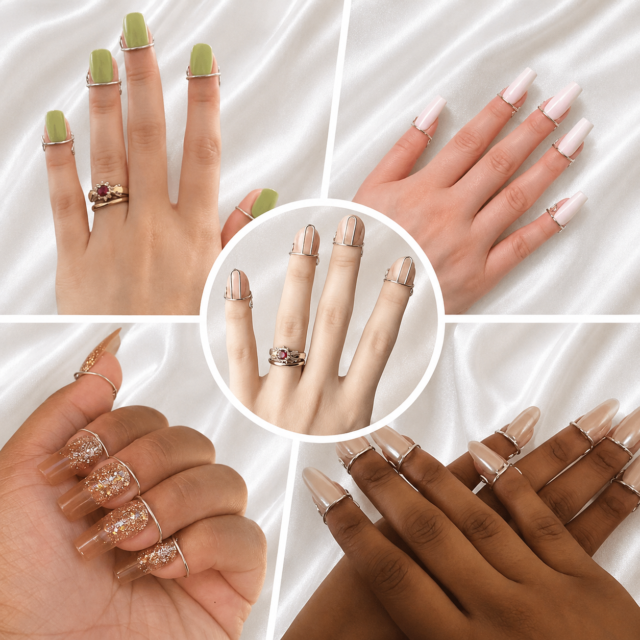 FINGERTIP NAIL RINGS CLIPS