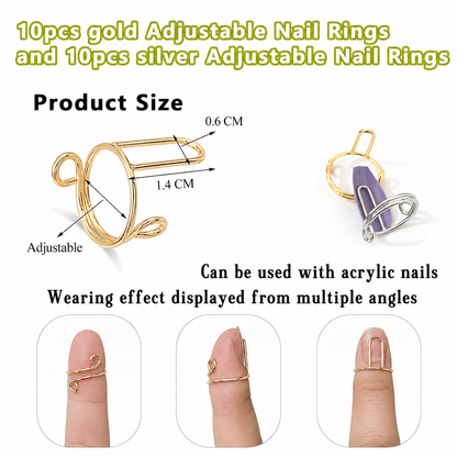 FINGERTIP NAIL RINGS CLIPS