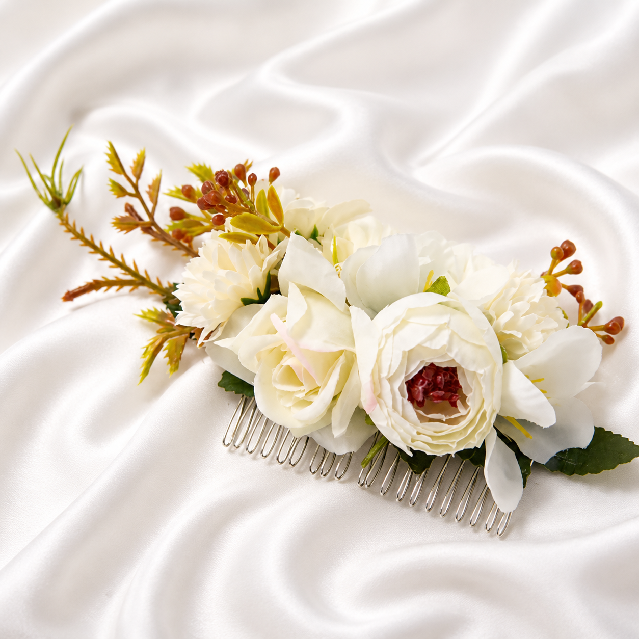 FLOWERS HAIR COMB