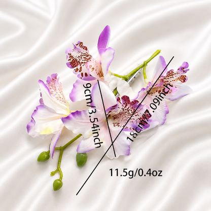 BOHO ORCHID CLIP