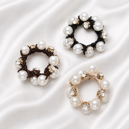 PEARL SCRUNCHIES TIES (pack of 3)