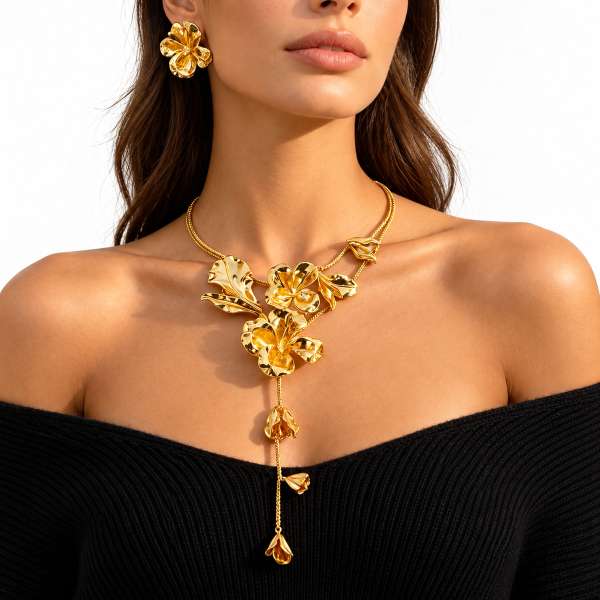 GOLDEN BLOOM FLORAL SET