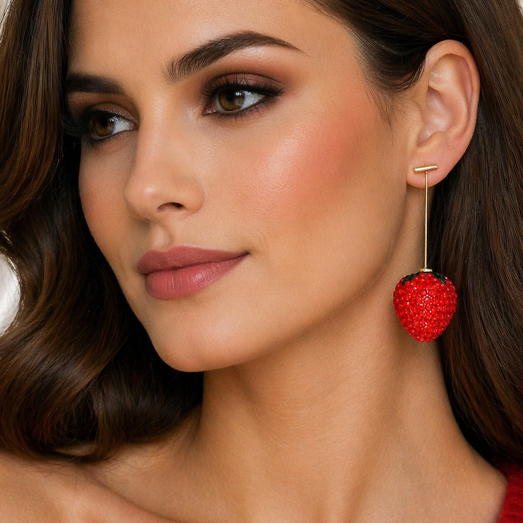 STRAWBERRY EARRINGS