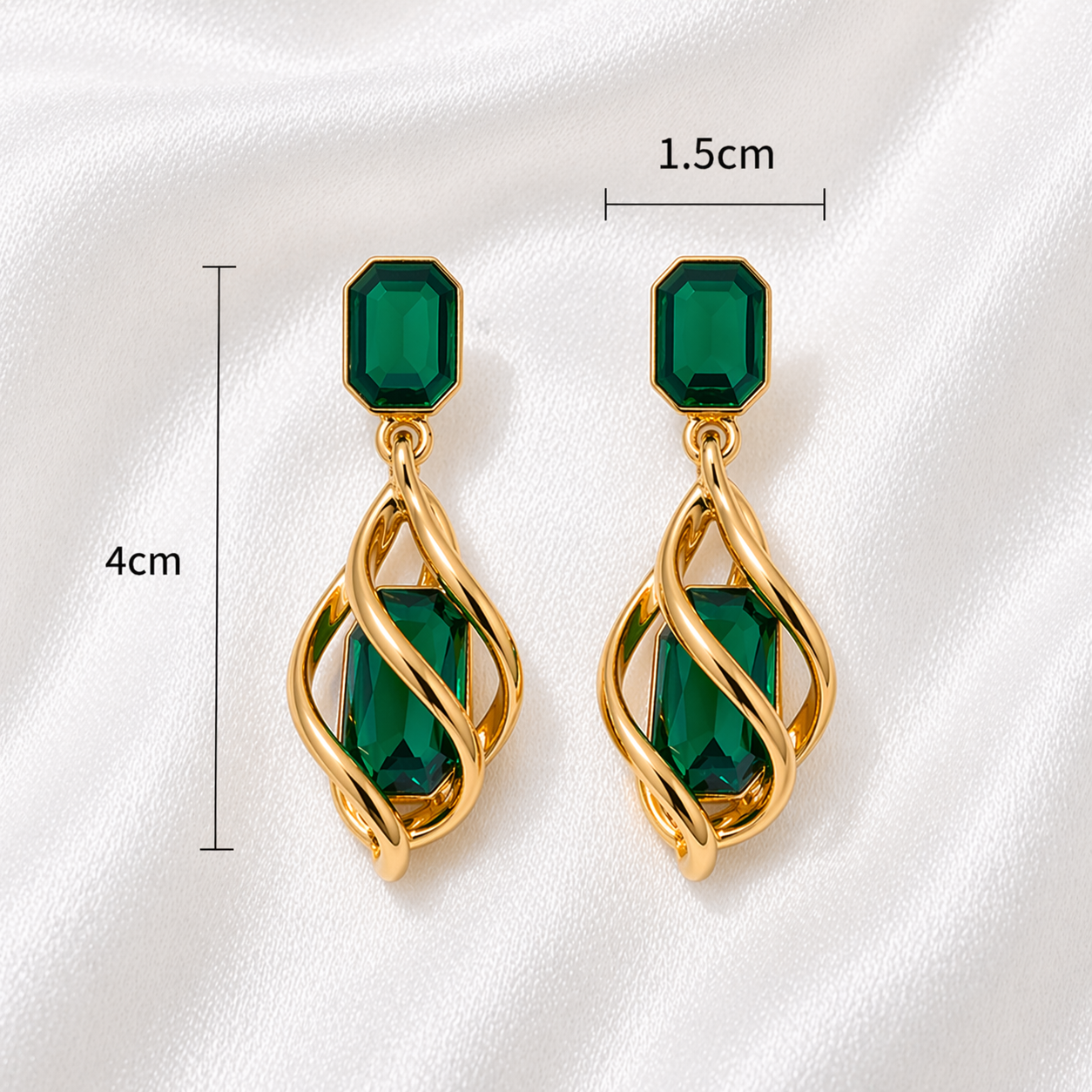 DIAGONAL HOOP EARRINGS