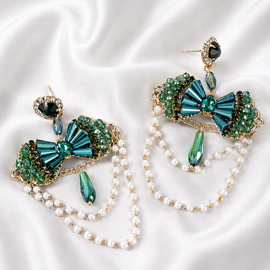KOREAN VINTAGE LUXURY EARRINGS