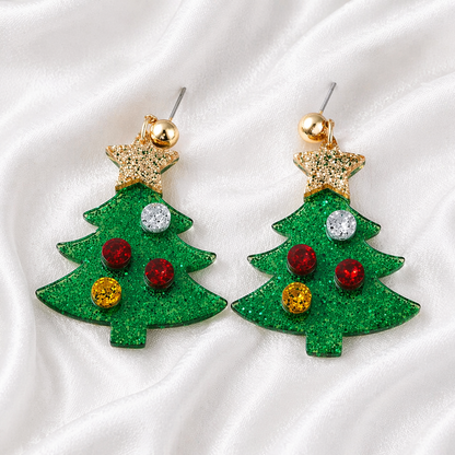 CHRISTMAS TREE EARRINGS