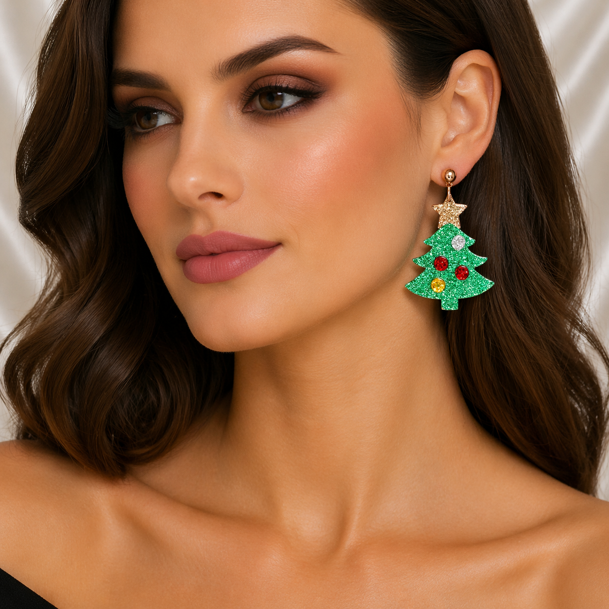 CHRISTMAS TREE EARRINGS