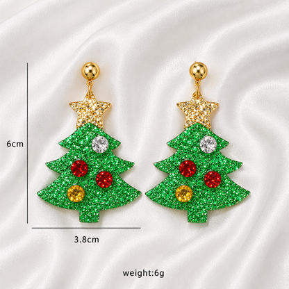 CHRISTMAS TREE EARRINGS