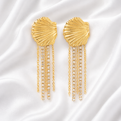 SHELL TASSELS EARRINGS