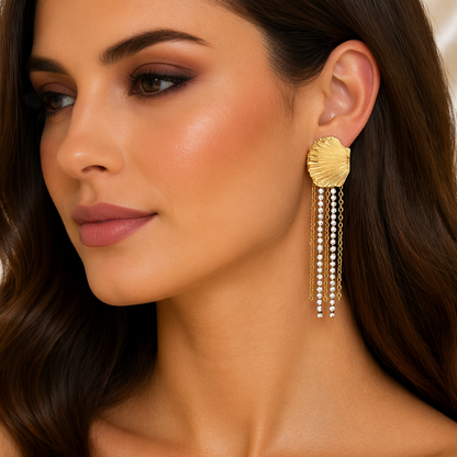 SHELL TASSELS EARRINGS