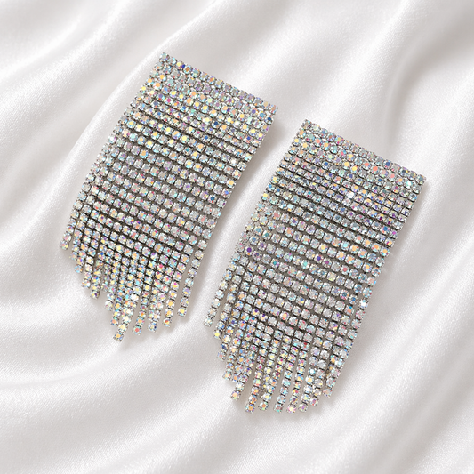 LONG DIAMOND EARRINGS