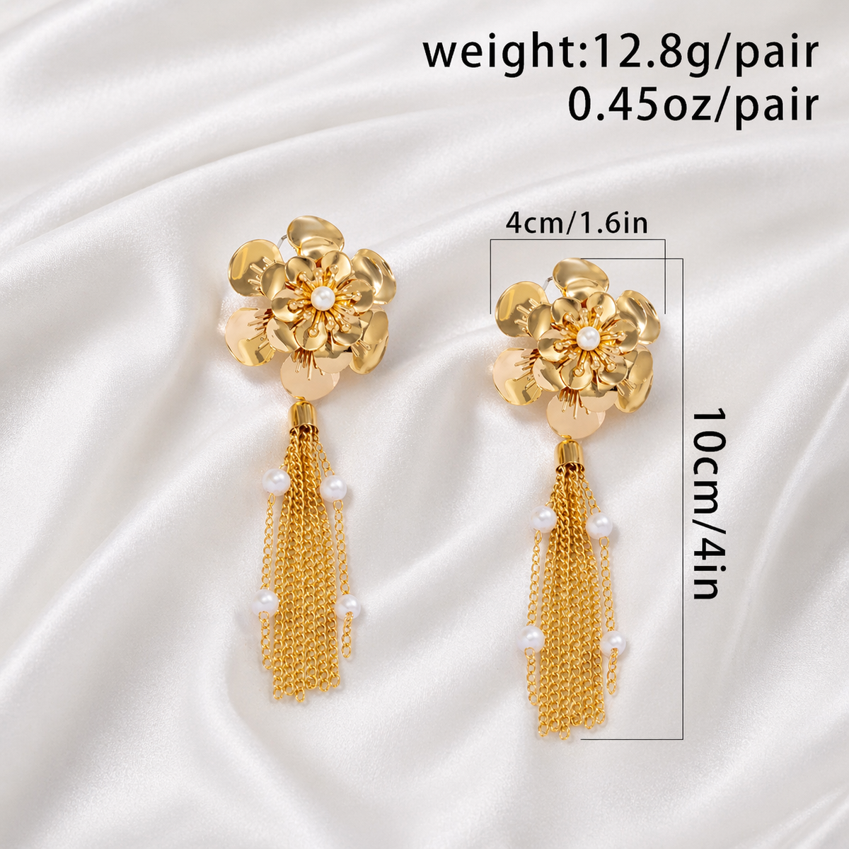 EXAGGERATED FLOWER EARRINGS