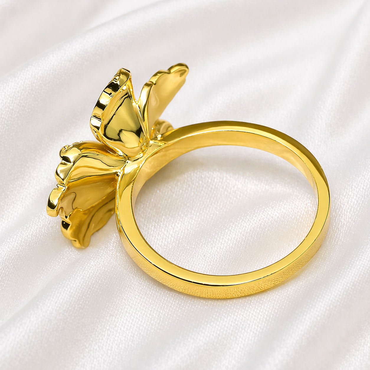GOLD ROSE RING