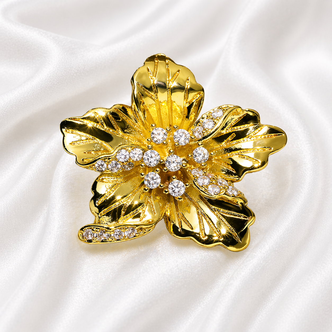 GOLD ROSE RING