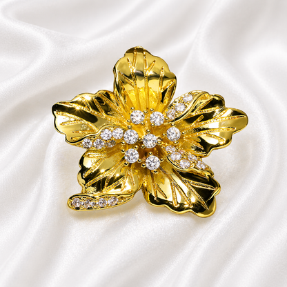 GOLD ROSE RING
