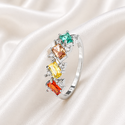 MULTI COLOR CRYSTAL RING